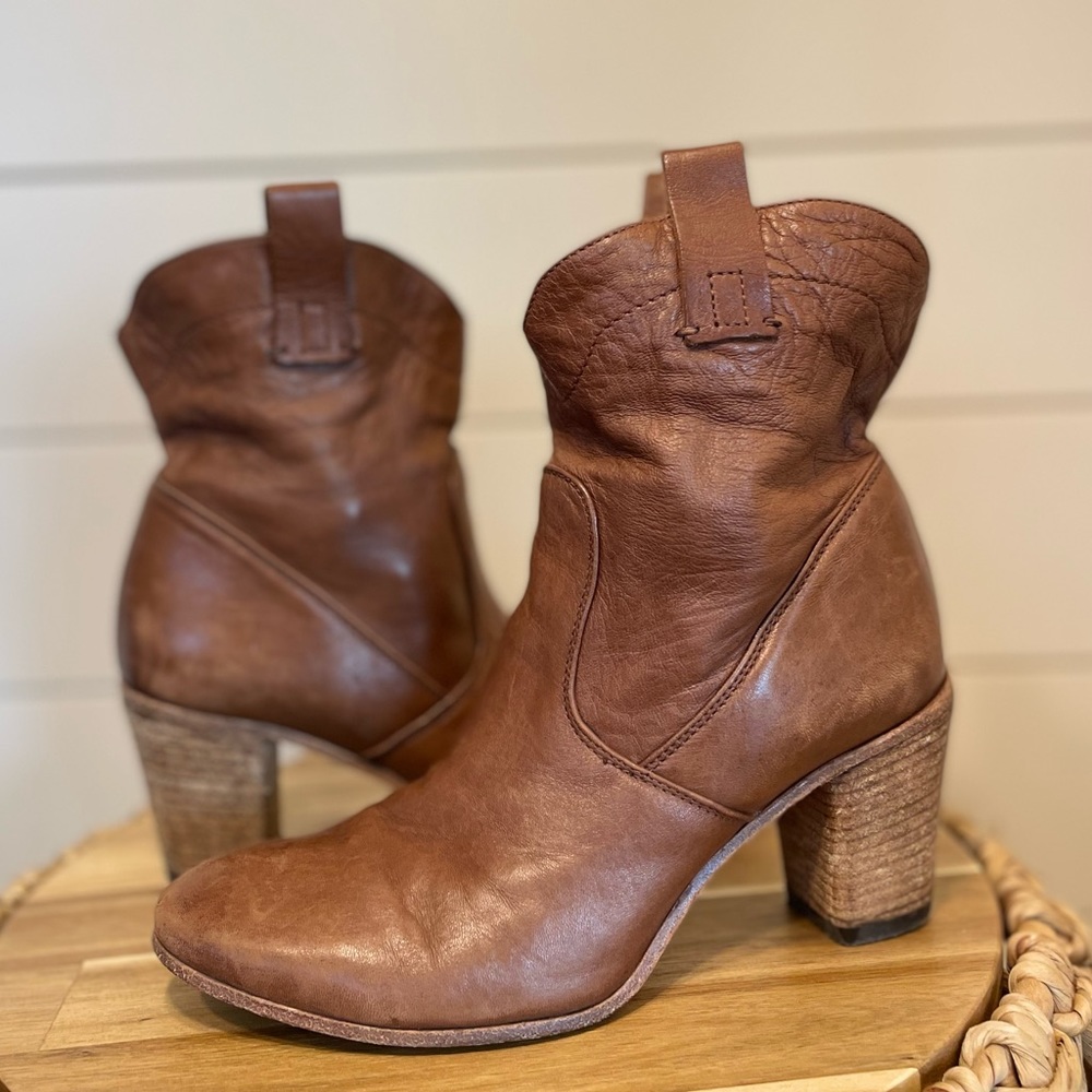 Alberto Fermani Chiara Brown Leather Boots